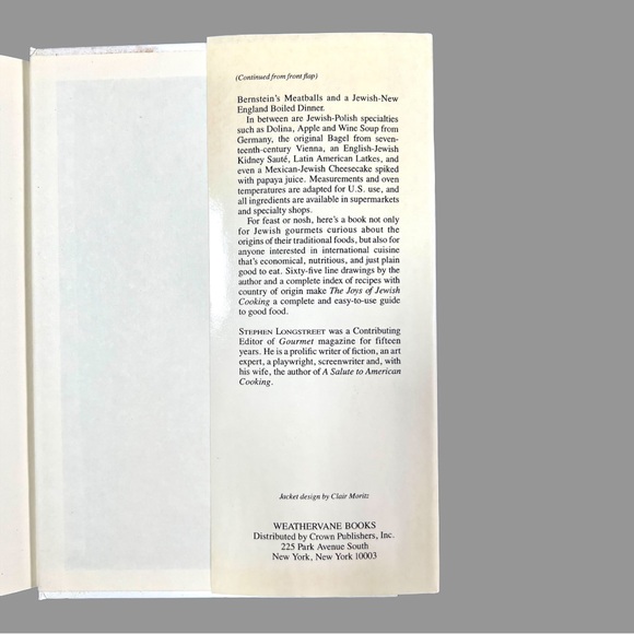 The Joy’s of Jewish Cooking by Stephen and Ethel Longstreet Hardcover - Picture 7 of 8